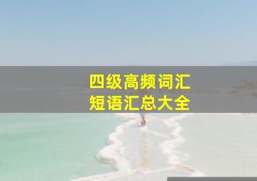 四级高频词汇短语汇总大全