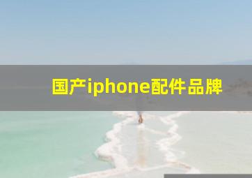 国产iphone配件品牌