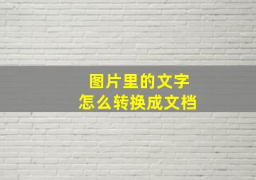 图片里的文字怎么转换成文档