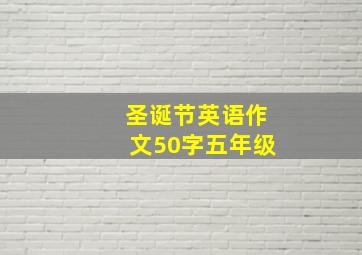 圣诞节英语作文50字五年级