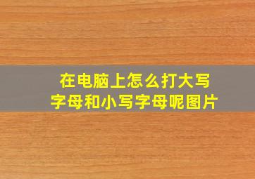 在电脑上怎么打大写字母和小写字母呢图片