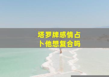 塔罗牌感情占卜他想复合吗