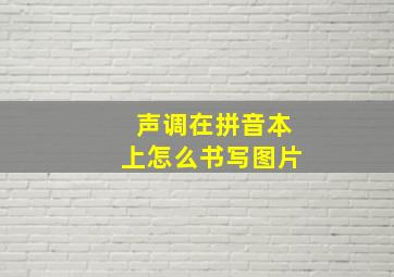 声调在拼音本上怎么书写图片