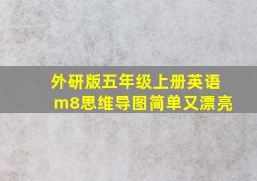 外研版五年级上册英语m8思维导图简单又漂亮