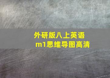 外研版八上英语m1思维导图高清