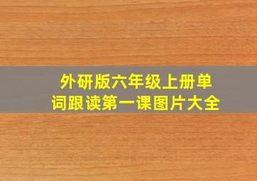 外研版六年级上册单词跟读第一课图片大全