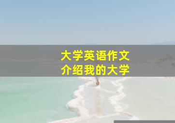 大学英语作文介绍我的大学