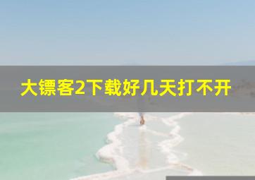 大镖客2下载好几天打不开