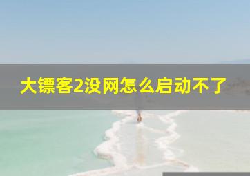 大镖客2没网怎么启动不了