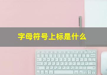 字母符号上标是什么