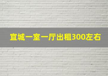 宜城一室一厅出租300左右