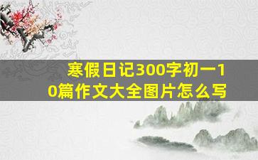 寒假日记300字初一10篇作文大全图片怎么写