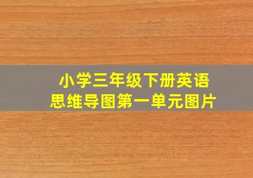 小学三年级下册英语思维导图第一单元图片