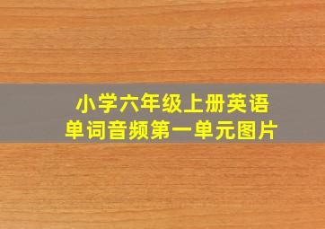 小学六年级上册英语单词音频第一单元图片