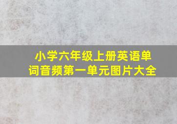 小学六年级上册英语单词音频第一单元图片大全