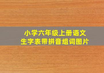 小学六年级上册语文生字表带拼音组词图片