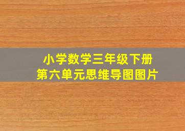 小学数学三年级下册第六单元思维导图图片