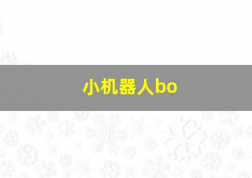 小机器人bo