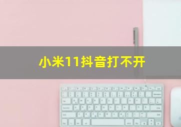 小米11抖音打不开