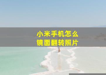 小米手机怎么镜面翻转照片