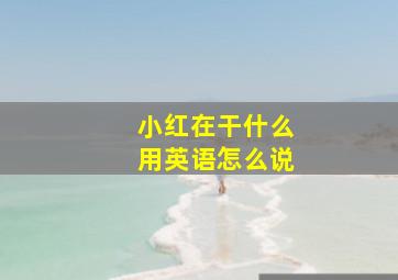 小红在干什么用英语怎么说