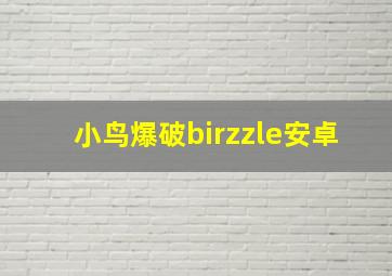 小鸟爆破birzzle安卓