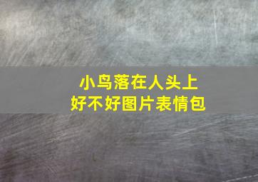 小鸟落在人头上好不好图片表情包