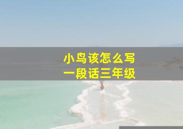 小鸟该怎么写一段话三年级