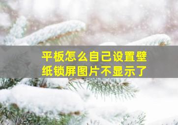 平板怎么自己设置壁纸锁屏图片不显示了