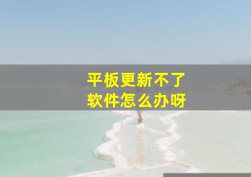 平板更新不了软件怎么办呀