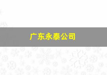 广东永泰公司