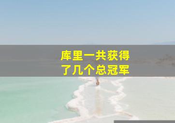 库里一共获得了几个总冠军