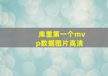 库里第一个mvp数据图片高清