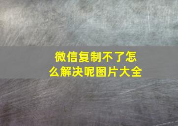 微信复制不了怎么解决呢图片大全