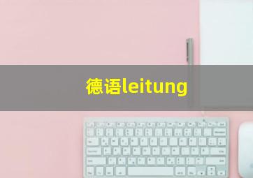 德语leitung