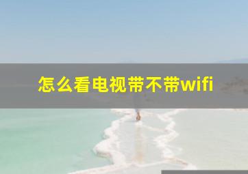 怎么看电视带不带wifi