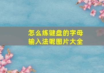 怎么练键盘的字母输入法呢图片大全