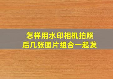 怎样用水印相机拍照后几张图片组合一起发