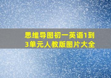 思维导图初一英语1到3单元人教版图片大全