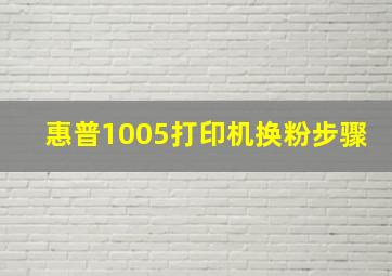 惠普1005打印机换粉步骤