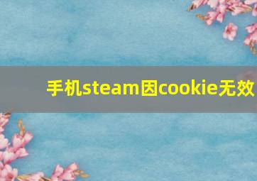 手机steam因cookie无效