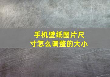 手机壁纸图片尺寸怎么调整的大小