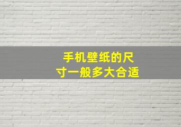 手机壁纸的尺寸一般多大合适