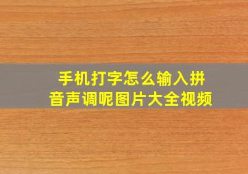 手机打字怎么输入拼音声调呢图片大全视频