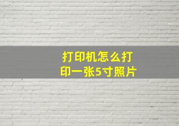 打印机怎么打印一张5寸照片