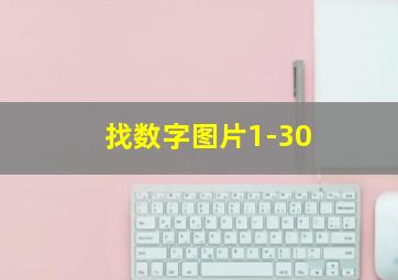 找数字图片1-30