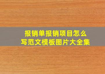 报销单报销项目怎么写范文模板图片大全集