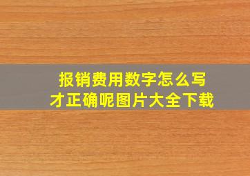 报销费用数字怎么写才正确呢图片大全下载