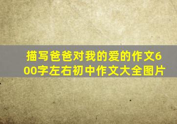 描写爸爸对我的爱的作文600字左右初中作文大全图片