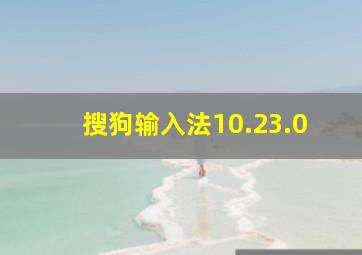 搜狗输入法10.23.0